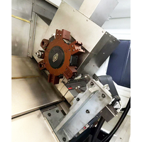Tour CNC à banc incliné TCK56Y robuste, multifonctionnel et automatique avec tourelle porte-outils pour l'usinage industriel