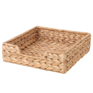 Venta directa de fábrica Material Natural Caja de almacenamiento de papel tejido hecho a mano Hogar Hotel Restaurante Caja de pañuelos multifunción - Product Image 1