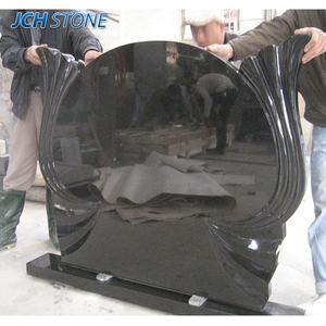 Заводская цена абсолютный черный гранитный надгробный камень памятник в русском европейском стиле надгробный камень - Product Image 2