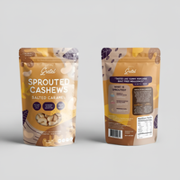 Sachet Doypack Personnalisé avec Logo Imprimé, Qualité Alimentaire, Fermeture Éclair, pour Noix de Cajou, Biscuits et Autres Aliments