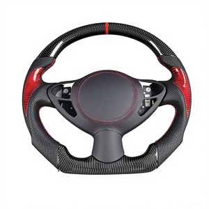 Volant sport en fibre de carbone et Alcantara avec éclairage LED pour Infiniti G35 G35X Fx35 M35 Nissan 350Z <span class=keywords><strong>370Z</strong></span> 2002 2003 2004 2005 2006 2007 - Product Image 4