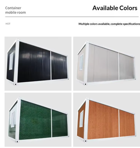 Maison conteneur d'outils préfabriqués <span class=keywords><strong>en</strong></span> acier contemporain de 20 pieds Assemblage rapide Garage portable Conception pliable extérieure - Product Image 5