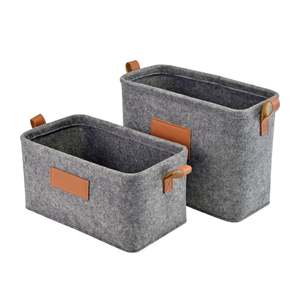 Fábrica BSCI, cesta de almacenamiento de tela de fieltro, cajas organizadoras, organizador de juguetes para guardería - Product Image 1