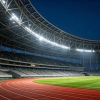 Edificio de Acero Prefabricado Ecológico para Estadios, Gimnasio Deportivo Modular, Cancha de Bádminton y Tenis con Recubrimiento Epóxico de Alta Calidad