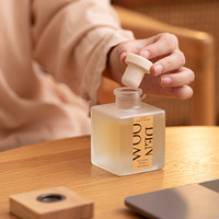 Diffuseur d'arômes sans flamme en verre parfumé au rotin, 100 ml, pour salons et chambres, parfum de niche haut de gamme