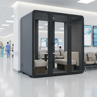 Cabina Acústica Moderna de Lujo para Reuniones, Muebles de Oficina Prefabricados, Oficina Modular Insonorizada, Edificio de Oficinas, Hotel, Escuela