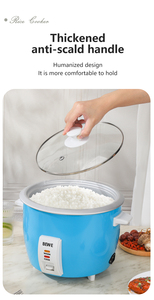 Automatic Rice <b>Cooker</b> 1.5-2.8L Drum Shape White Pot Portable Keep Warm Household Measuring Cup Drum Shape for Even Cooking - Product Image 4