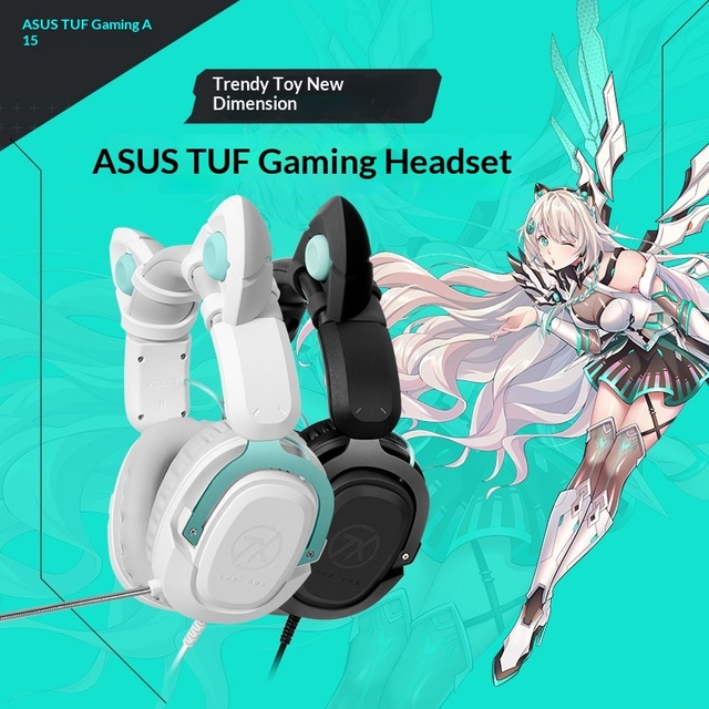 TUF Gaming TX301 Wired Gaming Headset with Active Noise Cancellation USB Microphone New Model for Students Computer E-Sports