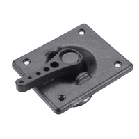 Kit de commande directionnelle pour kayak et canoë avec gouvernail à base carrée, poignée en ABS noir, accessoires et pièces pour kayak