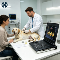 Ecógrafo Doppler Color Veterinario Portátil con Batería Integrada de Gran Capacidad, Máquina de Ultrasonido Veterinario para Hospital de Animales