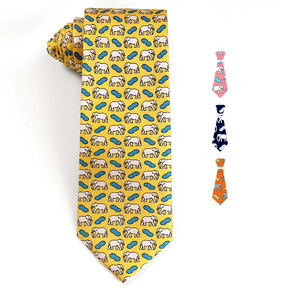 Галстуки мужские тканые галстуки на заказ Галстуки итальянские производители шелковый галстук с принтом