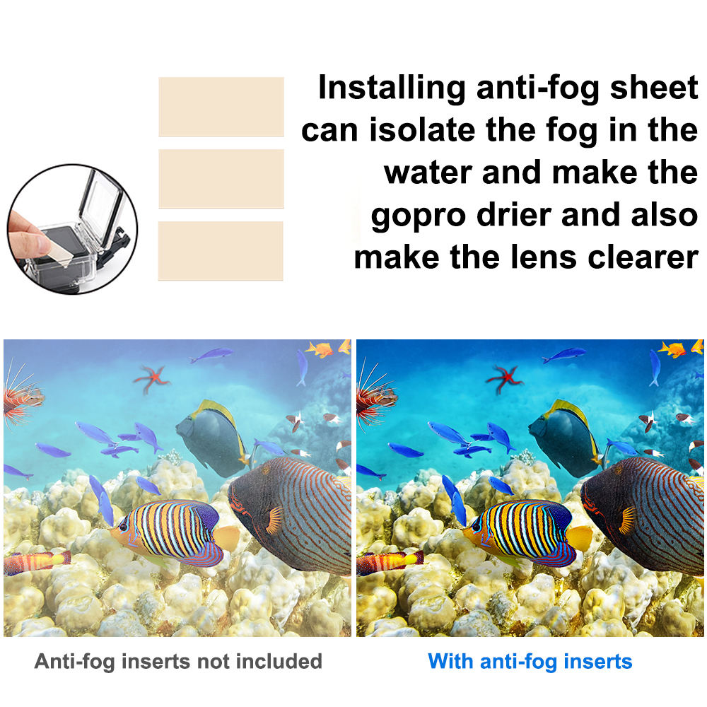 HONGDAK 60M Diving Protective Housing Underwater Cover Action Camera Accessories for GoPro Waterproof Case for Hero 11/10/9/8/7