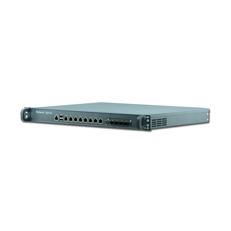 R870LZ LGA1150 i3 i5 i7 8 LAN Port 1U Network Appliance Firewall With 4 SFP 1000MPs Fiber Port