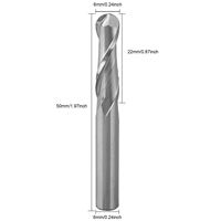 HOZLY Fresa de doble filo esférica para madera, herramienta de grabado en espiral, herramientas para router CNC, carburo OEM ODM