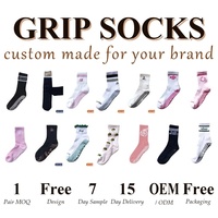 Chaussettes de sport unisexes en tissu éponge antidérapantes pour Pilates, yoga, basketball, football, avec logo personnalisé OEM, vente en gros pour les sports