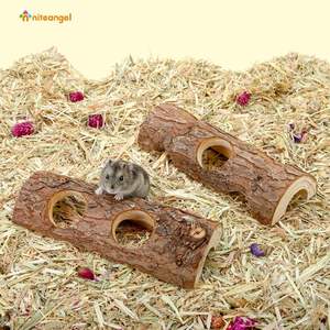 Campione gratuito sicuro Non tossico Knick-knacksper animali domestici 1 pezzo di coniglio forniture di legno giocattoli per criceti masticare giocattolo - Product Image 2