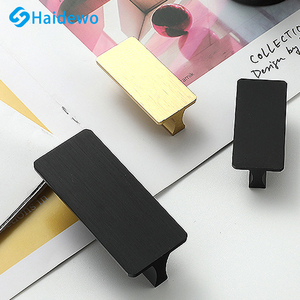 Fabrika doğrudan satış alüminyum mobilya kolları dolapları komodinler fırçalanmış altın fırçalanmış dolap kolları - Product Image 6