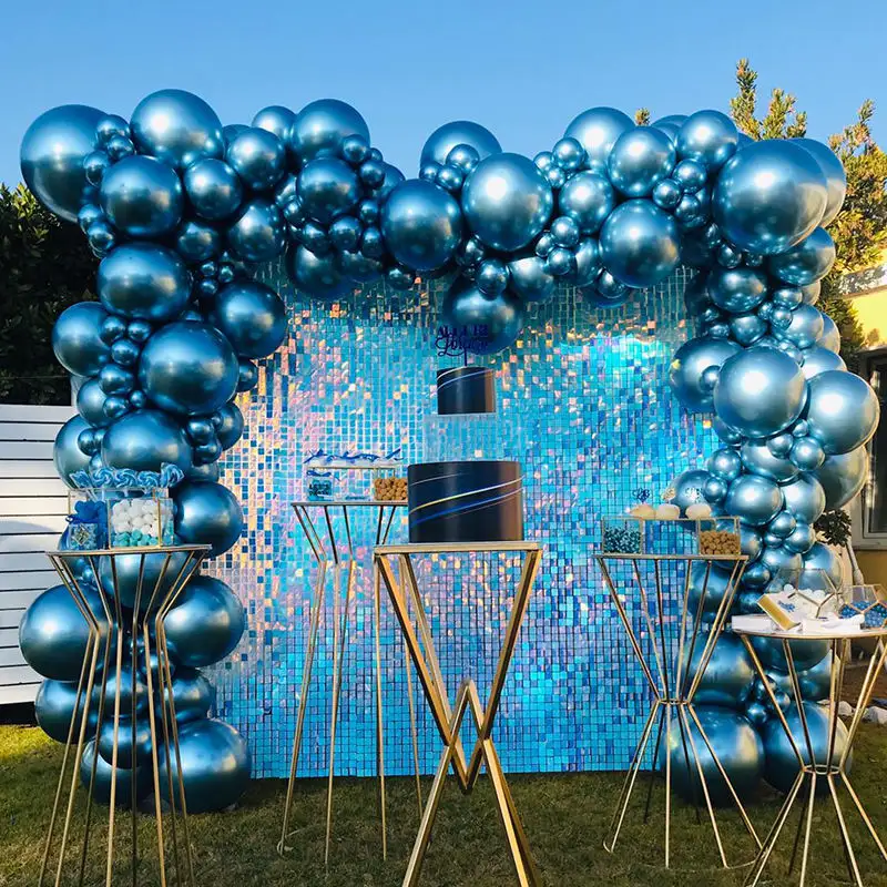 Panel de pared con lentejuelas para fiesta de cumpleaños, decoración para Festival, suministros de graduación, telón de fondo