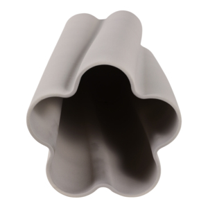 Vase texturé cannelé moderne en grès pour la décoration de salon, chambre, cuisine, comptoir, bureau, table - Product Image 6