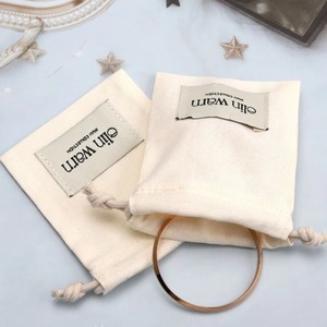 OEM Hotsale Cotton Linen <b>Drawstring</b> <b>Bag</b> <b>Makeup</b> Brush Earphone Perfume Storage Cotton Sachet with Custom Logo Printed - Product Image 4