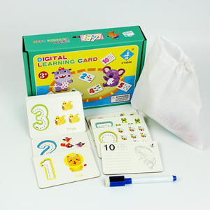 Ensemble de cartes flash personnalisées de haute qualité avec chiffres et alphabets, imprimé en anglais, <span class=keywords><strong>carte</strong></span> éducative pour enfants avec boîte - Product Image 6