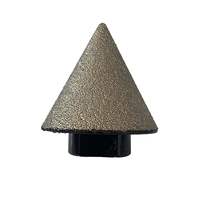 Mèches de routeur à doigt en diamant brasées sous vide Yidada (couteau en forme de V) pour Drilling-20mm de maçonnerie/tailles 35mm/50mm pour marbre de granit