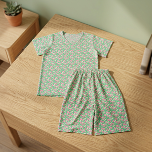 Set pigiama da donna con motivo verde, taglia M - Product Image 2