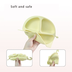ชุดเครื่องใช้บนโต๊ะอาหารสำหรับเด็กซิลิโคน BPA ฟรีชาม<span class=keywords><strong>จาน</strong></span>ดูดและช้อนสำหรับป้อนอาหารและหย่านมทารกสินค้าใหม่โรงงาน OEM - Product Image 3