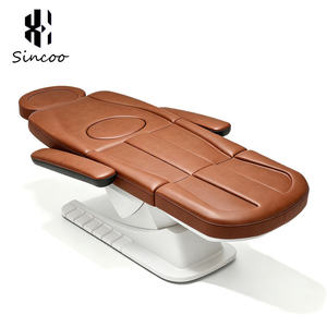 เตียงนวดหน้าไฟฟ้าสำหรับร้านเสริมสวยระดับไฮเอนด์ ดีไซน์สั่งทำพิเศษ 4 มอเตอร์ ปรับระดับได้ พับเก็บได้ โครงสแตนเลส สำหรับสปาและสัก - Product Image 5