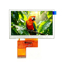 Layar IPS 4,3 Inci 750 Nit Kecerahan Tinggi 800x480 untuk Produsen Layar Kontrol Akses