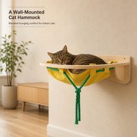 Composants d'arbre à chat mural, ensemble d'étagères murales modulaires pour chat, griffoir en sisal, mobilier d'escalade pour chat DIY, vente en gros OEM
