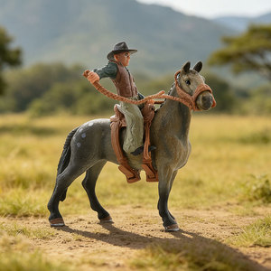 Modelo de Caballo de Simulación para Exhibición, Raza Brownie <span class=keywords><strong>Don</strong></span> River Holstein, Material PVC, Requiere Ensamblaje - Product Image 5