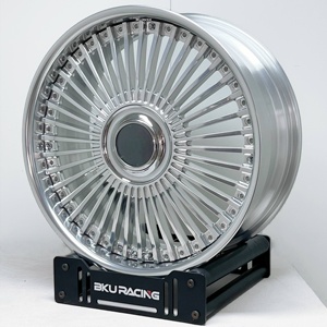 Jantes BZY forgées en <span class=keywords><strong>2</strong></span> parties 5x120 de 23 et 24 pouces, jantes en alliage personnalisées à rayons multiples pour <span class=keywords><strong>Rolls</strong></span> <span class=keywords><strong>Royce</strong></span> Phantom Cullinan Ghost <span class=keywords><strong>Wraith</strong></span> Spectre - Product Image 3