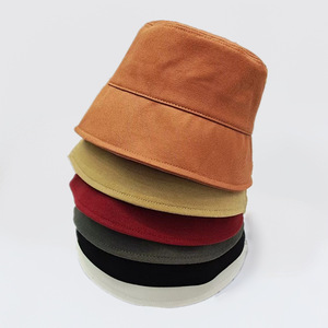Gorra de Pescador de Color Sólido con Logotipo Personalizado, Gorro de Sol de Verano para Niños, Mujeres y Hombres, Gorro de Cubo de Algodón en Blanco, Liso, al por Mayor - Product Image 1
