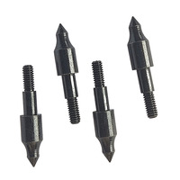 100 pointes de flèche noires pour tir à l'arc, pointes de chasse pour arc à poulies, accessoires de chasse, chasse au biais