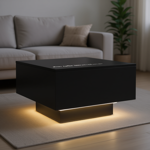 Mesa de centro 21,7x21,7x12,2 con luces LED, muebles modernos y minimalistas para sala de estar - Product Image 2