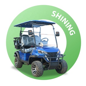 Shininglsv Oo ब्लैक इलेक्ट्रिक गोल्फ कार्ट 4 सीटों उच्च विन्यास 48v 100ah लिथियम बैटरी 5 kw गोल्फ कार्ट - Product Image 3