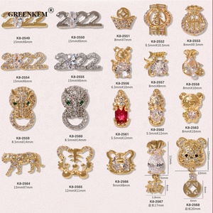 เครื่องราง zircon รูปหมายเลขเล็บใหม่จี้กระเป๋าเงิน<span class=keywords><strong>ดี</strong></span>ไซน์เสือ<span class=keywords><strong>ปี</strong></span>ใหม่สุดหรูอุปกรณ์ทำเล็บ - Product Image 4