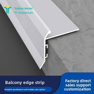 Bande décorative en alliage d'aluminium pour balcon, gouttière de drainage pour rebord de fenêtre, pare-pluie pour mur extérieur, gouttière de toit, bordure inférieure de toit en <span class=keywords><strong>sable</strong></span> - Product Image 2