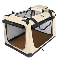 Cage à litière pour chat pliable portable chenil pour animaux de compagnie avec tente chien et boîte de transport pour chat facile à utiliser et à transporter