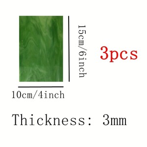 Plaque <span class=keywords><strong>de</strong></span> verre Tiffany transparente promotionnelle feuilles <span class=keywords><strong>de</strong></span> verre colorées <span class=keywords><strong>classe</strong></span> d'art bricolage décor à la maison - Product Image 3