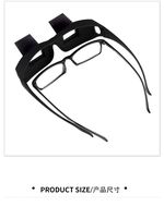 Bettprisma-Brille Horizontaler Spiegel Faulenzergläser 90-Grad-Prismenbrille zum Lesen und Fernsehen im Liegen