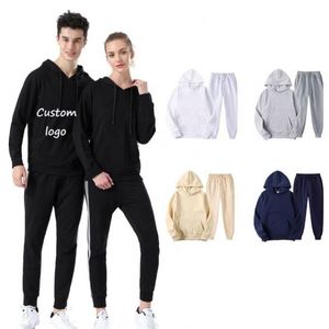 Ensemble de survêtements personnalisés pour le sport, impression de joggers, vêtements décontractés unisexes, ensemble de survêtements, sweat-shirt et pantalon de jogging - Product Image 1