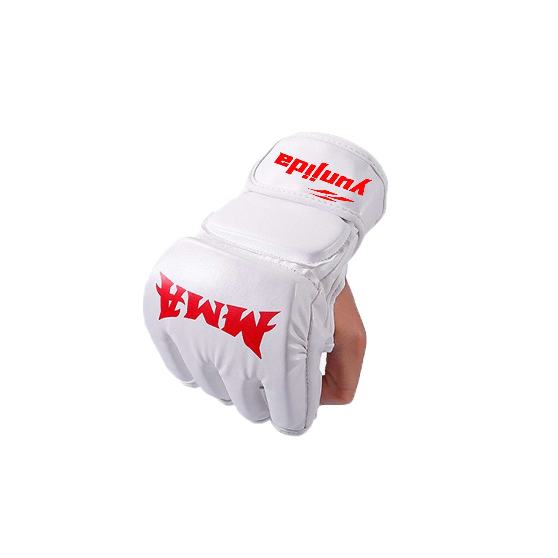 Боксерские перчатки MMA с индивидуальным логотипом и регулируемыми ремешками на липучке для боксерских перчаток