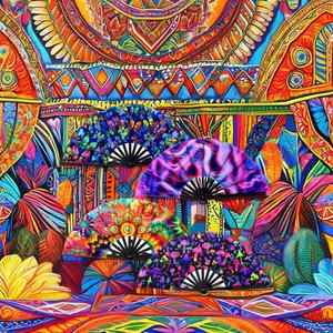 Éventails chinois personnalisés de 33 cm, grands, en bambou tressé, pliables à la main, accessoires pour mariage et concert, vierges à peindre disponibles - Product Image 2