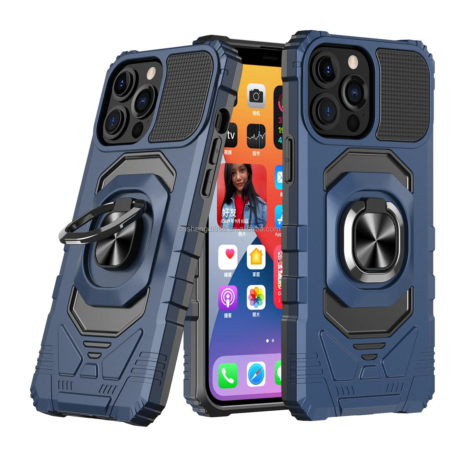 2023 Hybrid Shockproof 2 in 1 Rugged Phone Case For iPhone 14 Pro Max Hard Plastic Protector Back Cover