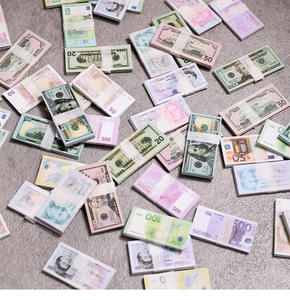 Mini billets de banque factices réalistes en papier (Dollar, <span class=keywords><strong>Euro</strong></span>, Livre) pour fêtes et films - Product Image 4