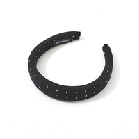 Bandeau JY en acrylique scintillant avec strass, en éponge haute densité, antidérapant, écologique, texture quadrillée, pour le bain et les soins de la peau, usage quotidien et décontracté