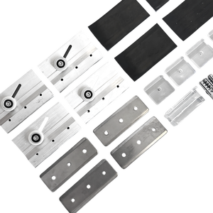 <span class=keywords><strong>Kit</strong></span> de quincaillerie pour porte coulissante en verre pour accessoires de salle de bain, système de porte coulissante en verre - Product Image 6