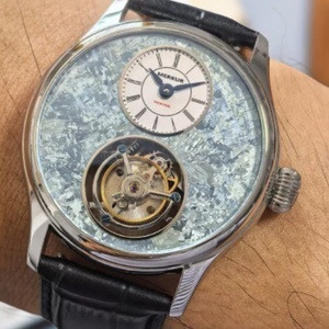 Merkur 100% Tourbillon <b>Watch</b> Transparency Skeleton Men's Sapphire <b>Watch</b> for Men Green Mechanical Wristwatch Relogio Masculino - Product Image 2
